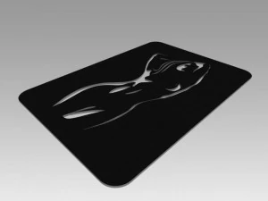 nude girl logo 3D Model