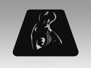 nude girl logo 3D Model