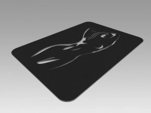 nude girl logo 3D Model