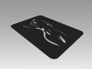 nude girl logo 3D Model