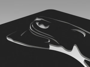 nude girl logo 3D Model