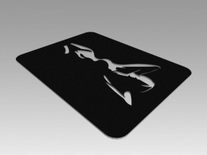 nude girl logo 3D Model