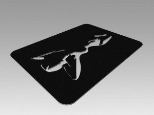nude girl logo 3D Model