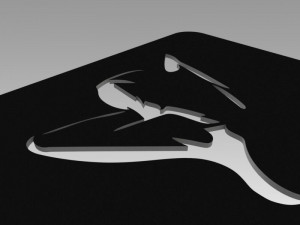 nude girl logo 3D Model
