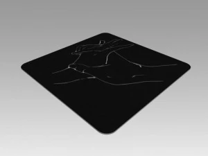 nude girl logo 3D Model