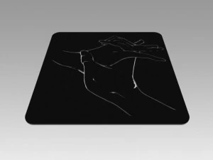 nude girl logo 3D Model