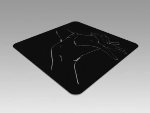 nude girl logo 3D Model