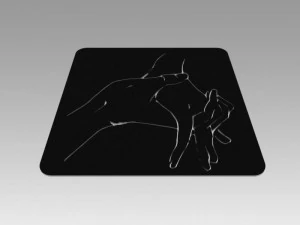 nude girl logo 3D Model
