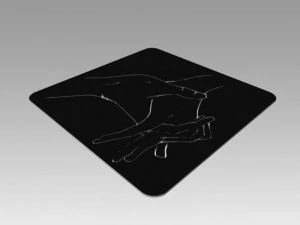 nude girl logo 3D Model