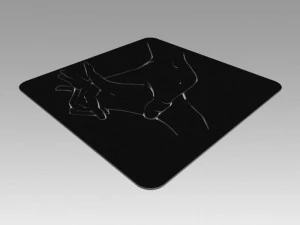 nude girl logo 3D Model