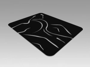 nude girl logo 3D Model