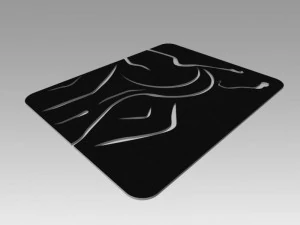 nude girl logo 3D Model