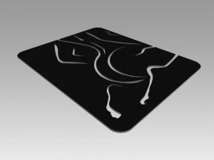 nude girl logo 3D Model