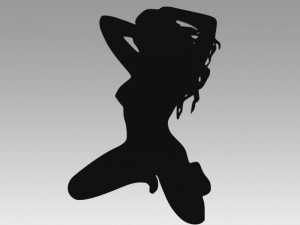 nude girl logo 3D मॉडल