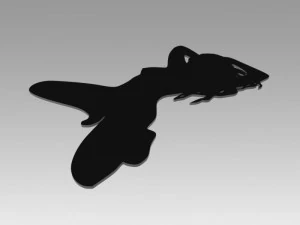 nude girl logo 3D Model
