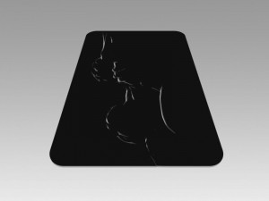 nude girl logo 3D Model