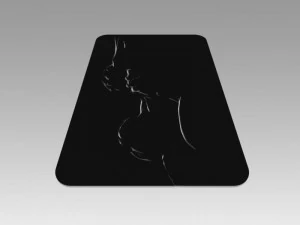 nude girl logo 3D Model