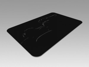 nude girl logo 3D Model