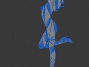 nude girl logo Modelo 3D
