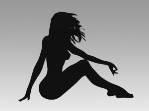 nude girl logo 3D Модель