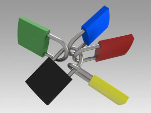 ताला 3D मॉडल