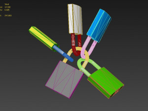 padlock Modello 3D