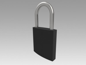 padlock Modello 3D