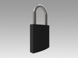 padlock Modello 3D