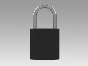 padlock Modello 3D