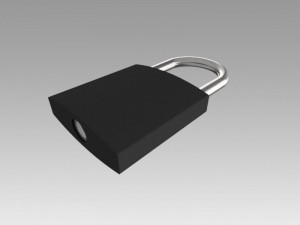 padlock Modello 3D