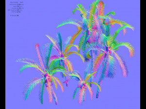 palm trees Modelo 3D