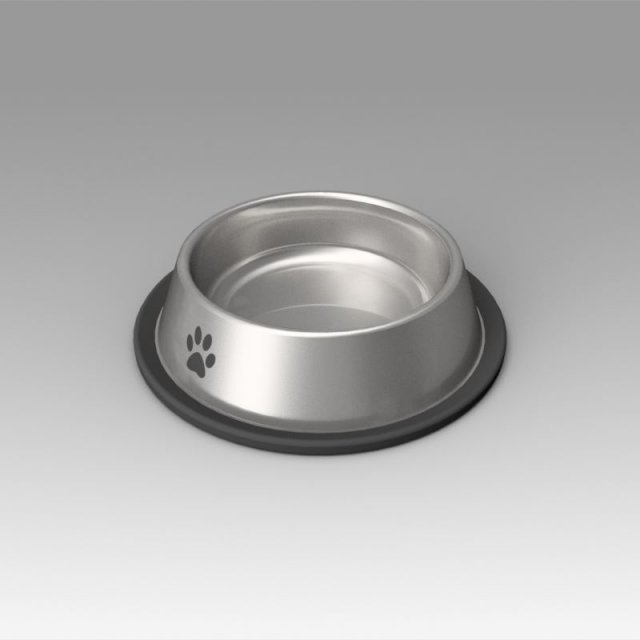 pet bowl 3D Модель .c4d .max .obj .3ds .fbx .stl .blend