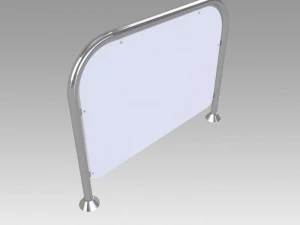 pipe fencing wall security 3D Model