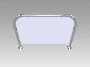 pipe fencing wall security 3D Model