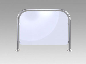 pipe fencing wall security 3D Модель
