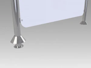 pipe fencing wall security 3D Model