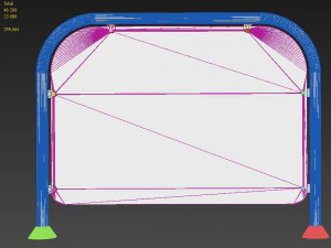 pipe fencing wall security 3D Model