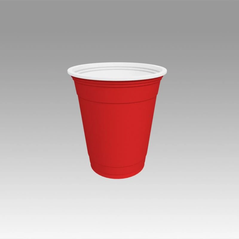 plastic cup 3D Model .c4d .max .obj .3ds .fbx .stl .blend 