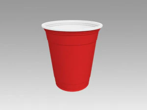 plastic cup set 3D Model