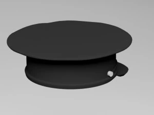 police uniform hat 3D Model