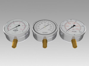 pressure gauge 3Dモデル