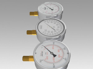 pressure gauge 3Dモデル
