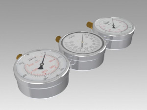 pressure gauge 3Dモデル