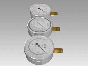 pressure gauge 3Dモデル