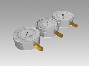 pressure gauge 3Dモデル