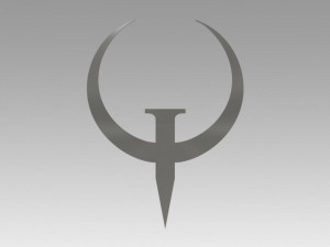 quake logo 3Dモデル