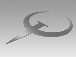 quake logo Model 3D