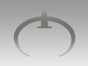 quake logo Model 3D