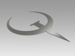 quake logo Model 3D