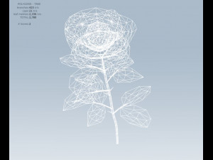 red rose Modelo 3D